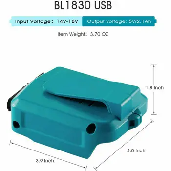 Amityke USB Maitinimo Įkroviklis Adapteris Keitiklis Makita ADP05 LXT Serija 14-18V Li-ion daugkartinio Įkrovimo Baterijos Energijos Šaltinis