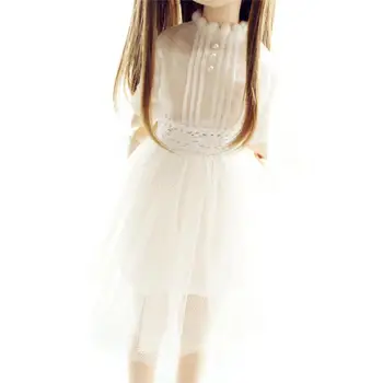 [wamami] Balta Suknelė 1/4 MSD 1/3 1/6 SD DD DZ įgaliotasis leidimus suteikiantis pareigūnas Moterų Dollfie Lėlių Komplektai