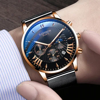 Itin Plonas, Minimalistinis Blue Dial Watch Vyrų Plieno Tinklelio, Laikrodžiai Žmogus, Verslo Atsitiktinis Šviesos Kvarco Riešo Žiūrėti Reloj Mujer 2020 M.