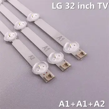 3piece/lot 32 colių LCD TELEVIZORIUS A1 A2 LED foninio Apšvietimo Lempos, LED 6916L-1106A / 1295A Juosteles LG 2piece A1 + 1piece A2 NAUJAS