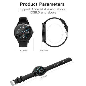 Smart žiūrėti 2020 IP68 vandeniui 1.28 colių Passometer Žadintuvas Širdies ritmo Tracker smartwatch vyrai už 