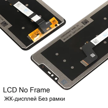 LCD Ekranas Xiaomi Redmi 6 Pastaba Pro Touch Ekranas skaitmeninis keitiklis Asamblėjos Pakeisti Xiaomi Redmi 6 Pastaba Pro 