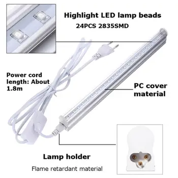 UV LED Scenos Šviesos Juosta 5W Integruotos Lemputės Nešiojamų Šalies Klubas DJ Įranga Su Jungikliu 5V Standus LED Juostelės Home Žibintai