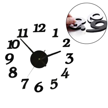Karšto Pardavimo Sieninis Laikrodis Skaitmeninis Žiūrėti Namuose Laikrodžiai Kambarį Lipdukas Namų Dekoro Relojes Adhesivos Dekoras