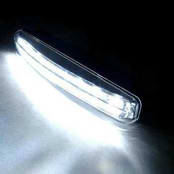 2vnt Universaliųjų Automobilių Dienos Šviesą 2*8 Led 12V 6000K Balta Auto LED Dienos Veikia Šviesos Automobilio LED signalinė Lemputė