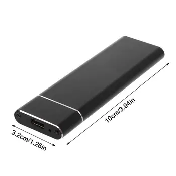 USB 3.0 2 M. NGFF SSD Mobiliojo Standžiojo Disko Dėžutė Adapterio Kortelės Išorės Talpyklos Atveju m2 SATA SSD USB 3.1 2230/2242/2260/2280