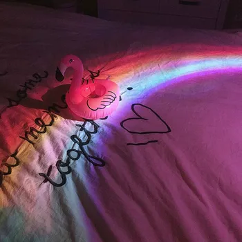 Kūdikių Vaikams Pasisekė Rainbow Šviesos Nuostabų Vaivorykštė, Projektorius, 3D LED Lempos, vaiko Kambarys Nakties Šviesos Projektorius Namų Puošybai