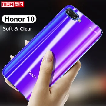 Atveju Huawei Honor 10 atveju aišku, transparet TPU minkštas ultra plonas originalus coque mofi silicio galinį dangtelį Huawei Honor 10 Atveju