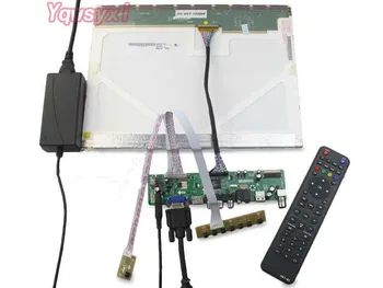 Yqwsyxl Rinkinys B133XW01 V0/V1/V2/V3 TV+HDMI+VGA+AV+USB LCD LED ekrano Valdiklio Tvarkyklę Valdyba