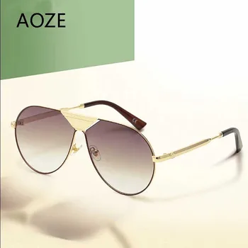 AOZE 2020 m. Derliaus Ovalo formos Akiniai nuo saulės Moterims, Prabangos Prekės ženklo Dizaineris Retro Saulės Akiniai Vyrų Vairavimo Akiniai lunette de soleil UV400