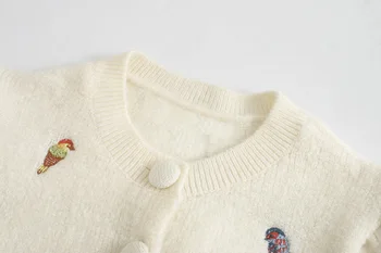2020 Nemokamai Inspirit Naują Atvykimo Moterų Megztinis Siuvinėjimo Vieną Krūtinėmis Moterų Prairie Prašmatnus Trumpų susagstomi megztiniai