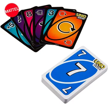Mattel Žaidimai Originali UNO: Flip! uno kortų žaidimas Šeimos Juokinga Pramogų stalo Žaidimas Įdomus Pokerio Žaidimo Kortelės, Dovanų Dėžutės