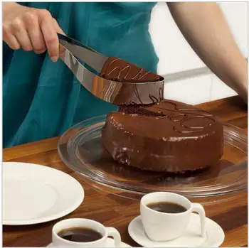 Nerūdijančio plieno tortas karpymo tortas slicer serverio slapukas minkštas desertiniai įrankiai pyragas peilis peilis pjovimo pelėsių 