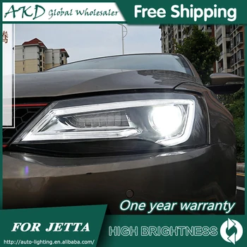 Žibintai Automobilio VW Jetta 2011-2018 Jetta mk6 mk7 DRL Dienos Veikia Šviesos Žibintas LED Bi Xenon Lemputė, Rūko Žibintai, Automobilių Priedų