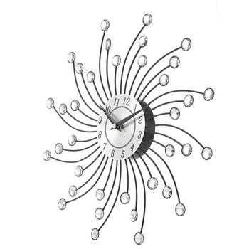 Karšto XD-3D Didelis Sieninis Laikrodis Metalo, Kristalų Šiuolaikinių Namų Puošybai Silent Laikrodžiai Už Kambarį Biuras