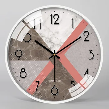 Šiuolaikinės silent kambarį sieninis laikrodis mados miegamasis laikrodis asmenybės sienos kabo lentelė namų kūrybinės atmosferos kvarcinis laikrodis