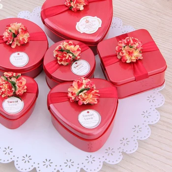 10vnt Kūrybinės Europos Stiliaus Meilės Geležies Saldainių Dėžutė Gimtadienio Šokolado Dėžutė Su Gėlių Dovanų Maišeliai & Vyniojimo Prekių Lašas Apsipirkimo