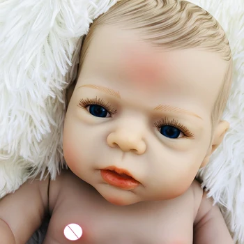 Bebes atgimusios de silikono nekilnojamojo baby doll 22inch 55cm naujagimių bebe gyvas Mergina lėlės vaikams dovanų žaisti žaislų namai
