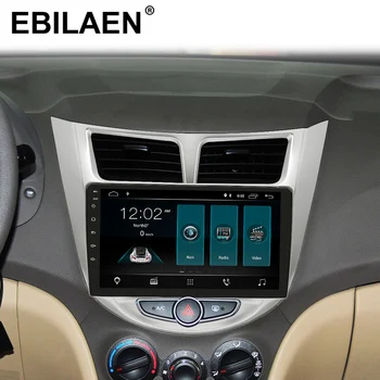 Android 9.0 Automobilio Multimedijos Grotuvo Hyundai Solaris Akcentas Verna 2Din Autoradio GPS Navigacija, Vaizdo Headunit WIFI RDS DSP
