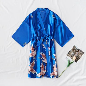 Karšto Pardavimo Viskozė Vestuvių Nuotaka Nuotakos Apdaras Padažu Išaugo Moterų Bridesmaid Nightdress Vasaros Chalatas Kimono Sleepwear S M L XL