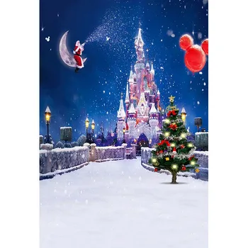 DAWNKNOW Santa Claus Vinilo Fotografijos Fone Baby Disney 