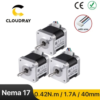 Cloudray Nema 17 Stepper Motorinių 42Ncm 1.7 2 Etapas 40mm Stepper Motorinių 4-švino 3D spausdintuvas CNC Frezavimo Graviravimo Staklės