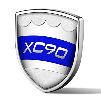 VOLVO S60 S80 S90 V40 V60 V90 XC40 XC60 XC90 Priekiniai Kamieno Fender Logo Ženklelis Emblema Lipdukas Metalo Lentele Decal Priedai