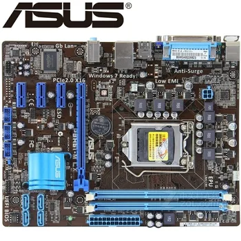 Asus P8H61-M LX Darbastalio Plokštė H61 Socket LGA 1155 i3 i5 i7 DDR3 16G uATX UEFI BIOS Originalus Naudojami Mainboard Parduoti