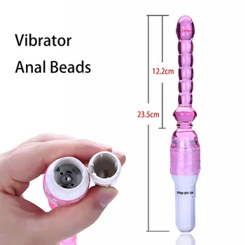 Vibratorius Jelly Anal Beads Sekso Žaislas, Moteris, Vyras Analinis Butt Plug Sekso Produktai Žaislai Butt Plug Išangę G Spot Klitorio Stimuliatorius Vibratoriai