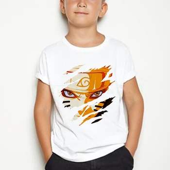 Vasarą Karšta Anime Vaikų marškinėliai Kraujo Vaikas Uzumaki Naruto marškinėliai Mados prekės ženklo drabužių hip-hop Berniukas/Mergaitė/Kūdikių marškinėliai
