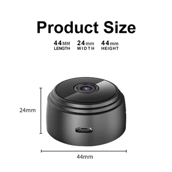 A9 HD IP Mini Kamera, Wireless Wifi Saugumo Nuotolinio Valdymo Priežiūros Naktinio Matymo Paslėpti Mobiliojo ryšio Aptikimas Kamera
