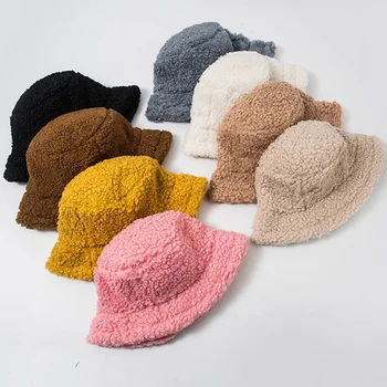 2021 Ėriukų Dirbtiniais Kailiais Kibiro Kepurę Sutirštės Šiltas Žiemą, Skrybėlės Moterims Aksomo Bžūp Lady Bob Panama