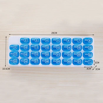 31 Tinklų Tablečių Dėžutė Atveju Vieną Mėnesį Tablečių Dėžutė Organizatorius Tabletes Medicina Balionėlis Pill Tabletės Konteinerių Kelionės Tabletes Atveju Saugojimo Dėžutė
