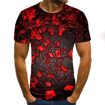 2020 Naują Trijų dimensijų išmaišykite marškinėliai vyriški Vasaros 3D Spausdinimo Atsitiktinis 3D Marškinėliai Topai Tee XXS-6XL