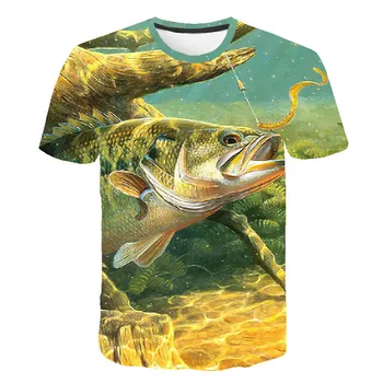 2020Summer 3D Aštri Ryklys, vaikams, sportinius Marškinėlius, Mėlynos Jūros Žuvų berniukų ir mergaičių T Shirts Svajinga T Shirts Naujo Dizaino Tees Viršūnes Dropshipping