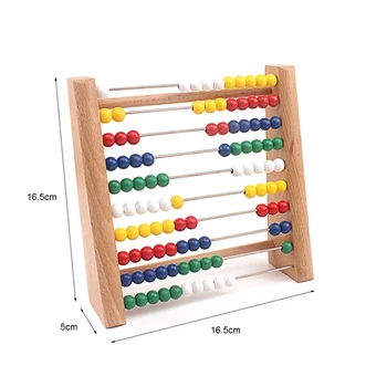 Mediniai Abacus Kūdikių Matematikos žaislai Vaivorykštė Granulių Klasikiniai Skaičiavimo Kadrų Monterssori Medinis Žaislas Mokymosi Pradžioje Švietimo Buko Medienos