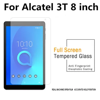 9H tablet Grūdintas Stiklas Alcatel 3T 8 Tablet 8.0 colių ekranas raštas stiklo Plėvelės