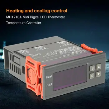 MH1210A Skaitmeninis Temperatūros Reguliatorius Termostatas Thermoregulator inkubatorius Relay LED Jutiklis Zondas DC12V/24V AC110V/220V