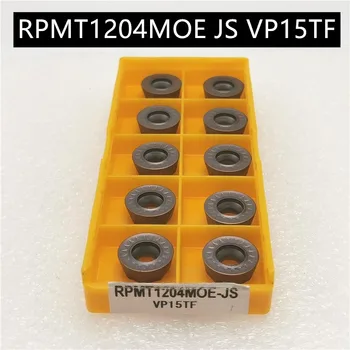 10VNT RPMT1204MOE JS VP15TF aukštos kokybės karbido ašmenys išorės tekinimo įrankis metalo tekinimo įrankis, mašinų dalys RPMT1204