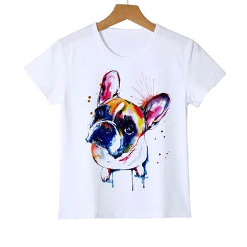Berniukų/Mergaičių Vasaros Hip-Hop Print t-shirt kompoto Mielas Šuo Spausdinami 3D marškinėliai Topai Vaikai Tees Unisex Viršuje Tee