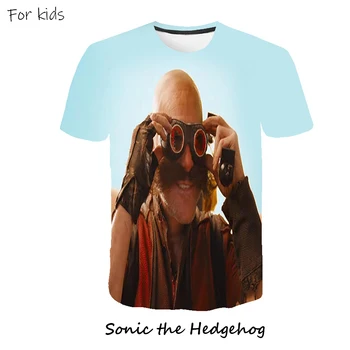 3D Berniukai Sonic the Hedgehog Spausdinti Merginos, Juokingi marškinėliai Kostiumas Vaikų Vasaros Animacinių filmų Drabužiai Vaikams, Drabužiai Kūdikiams Tshirts street
