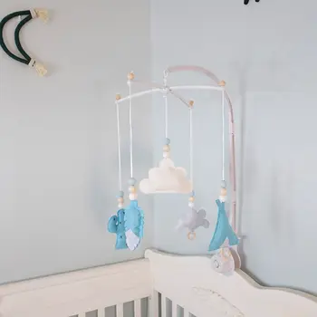 Kūdikių Šiaurės Mediniai Karoliukai Vėjo Varpeliais Lovelę Lovos Bell Mobiliojo Barškučių, Vaikų Kambarys, Kabančių Papuošalų, Žaislų