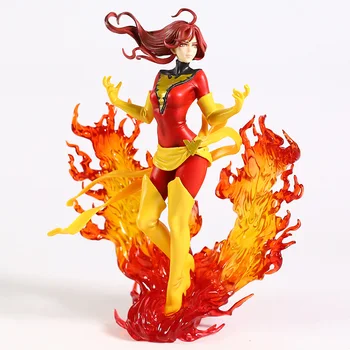Bishoujo Statula Dark Phoenix Lady Deadpool Harley Laura Kinney Supergirl Voras Moteris Psylocke Pav Lėlės