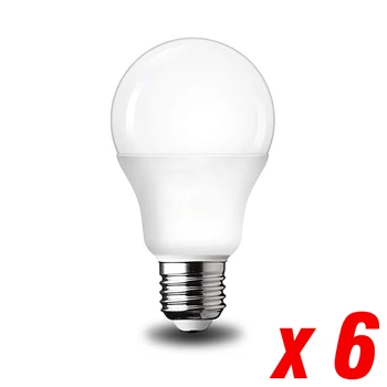 6pcs/daug YNL E27 LED lemputės AC 220V SMD2835 3W 5W 6W 9W 12W 15W 18W 20WLED lempos Taupymas Šaltojo Šiltai Balta Led Lemputės, Lauko Šviesos