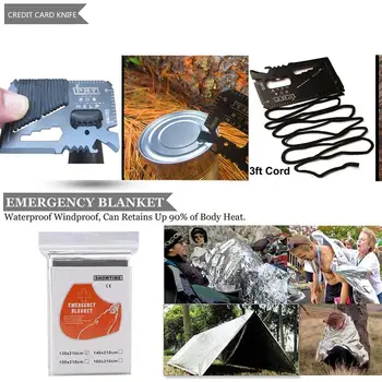 EDC Lauko Survival Kit Rinkinys, Stovyklavimo Kelionės Išgyvenimo Įrankius, Pirmosios Pagalbos SOS Pagalbos Taktinis Išgyvenimo Pen Antklodė Garget Įranga