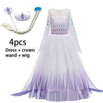 Mergaičių Suknelė Vasarą Vaikai Elsa Princesė Suknelės Mergaitėms Nėrinių Karnavalas Cosplay Šalis Suknelė Vaikų Drabužių vestidos fantasia