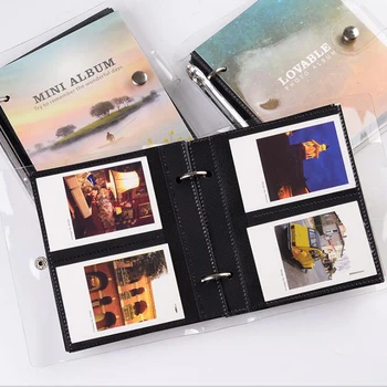 Palaidų lapų PP Nuotraukų Albumą Šviesos ir Šešėlių Serijos Albumą Bilietų Saugojimo Atvirukas, skirtas Fujifilm Instax Mini Kino 100 Kišenės, 3 Colių