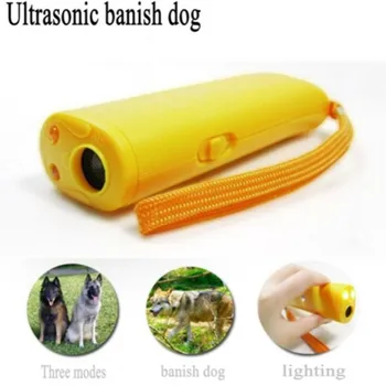 Ultrasonic Dog Repeller Elektroninių Stabdžių Loti Sustabdyti Žievės Nešiojamą 3 in 1 Pet Šuo Treneris WHShopping