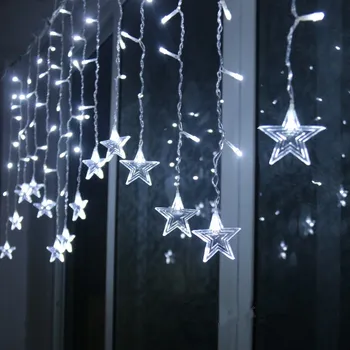 LED Fėja, Kalėdų Šviesos Užuolaidos String Šviesos lauko Kalėdinė Dekoracija Namuose Navidad 