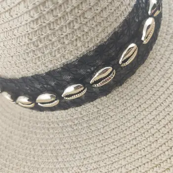 Femme Derliaus Panamos Skrybėlė Šiaudų Fedora Sunhat Moterų Vasaros Paplūdimio Saulės Skydelis Bžūp Chapeau Cool Džiazo Trilby Bžūp Sombrero
